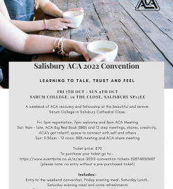 Salisbury Convention 7th to 9th October