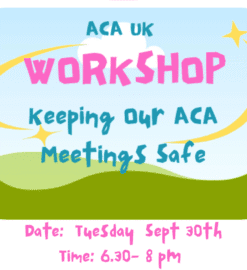 ACA UK Workshop: Keeping our meetings safe